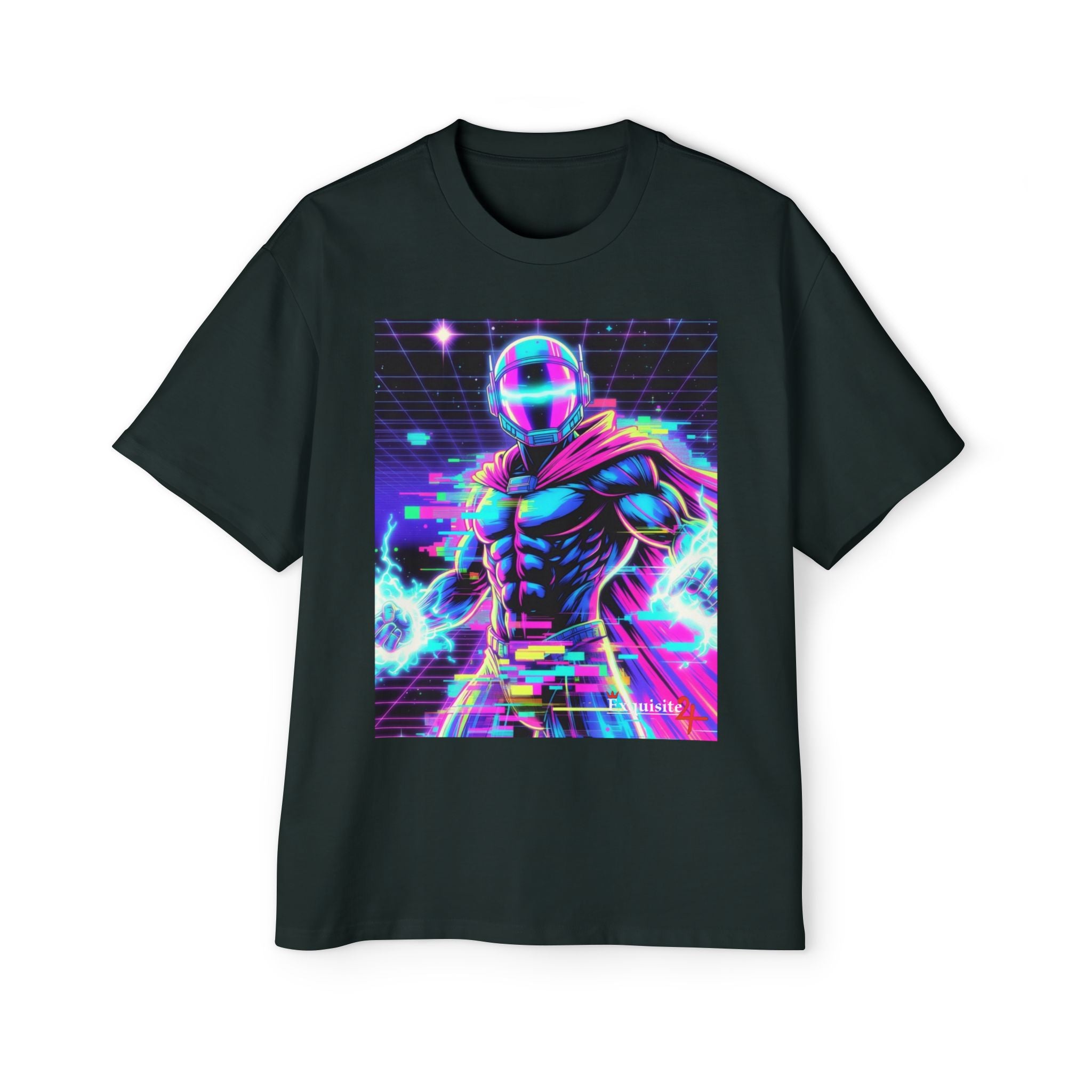 Graphic Tee — Retro Cyberhero Oversized Tee