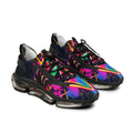 Men's Mesh Sneakers — Neon Abstract Galaxy Athletic Shoes