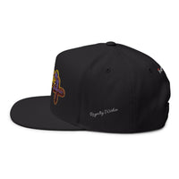 Exquisite 24 Embroidered Floral Patch Flat Bill Cap