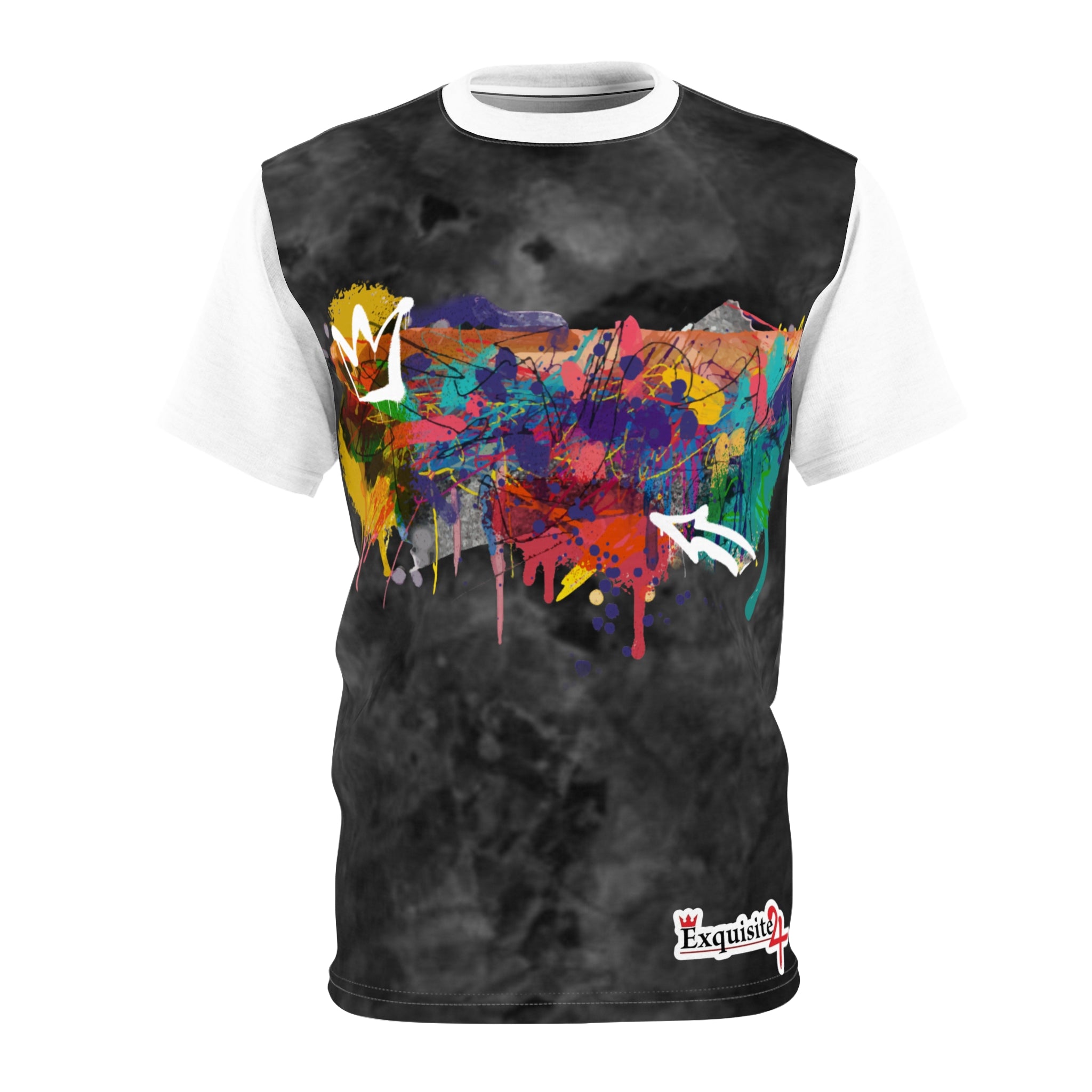 Abstract Paint Splash Tee — Colorful Graffiti Graphic T-Shirt