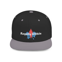 'Royalty Within' Embroidered Flat Bill Snapback Cap