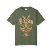 Gold "BLESSED" Graphic T-Shirt