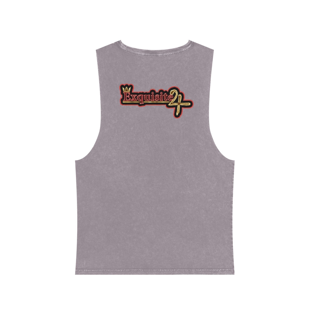 Pineapple Print Stonewash Tank Top