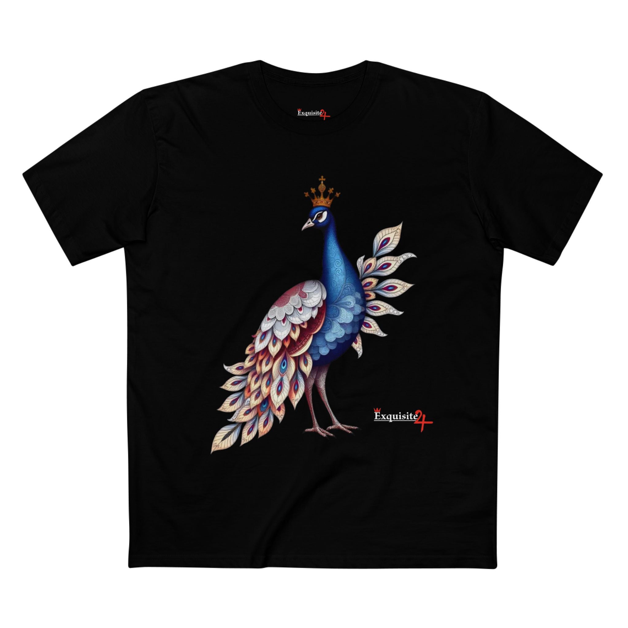 Watercolor Peacock Graphic Tee