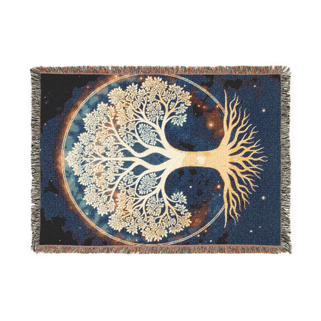 Tree of Life Woven Blanket