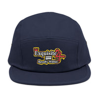 Embroidered 5-Panel Cap — 'Exquisite 24' Logo Streetwear Hat