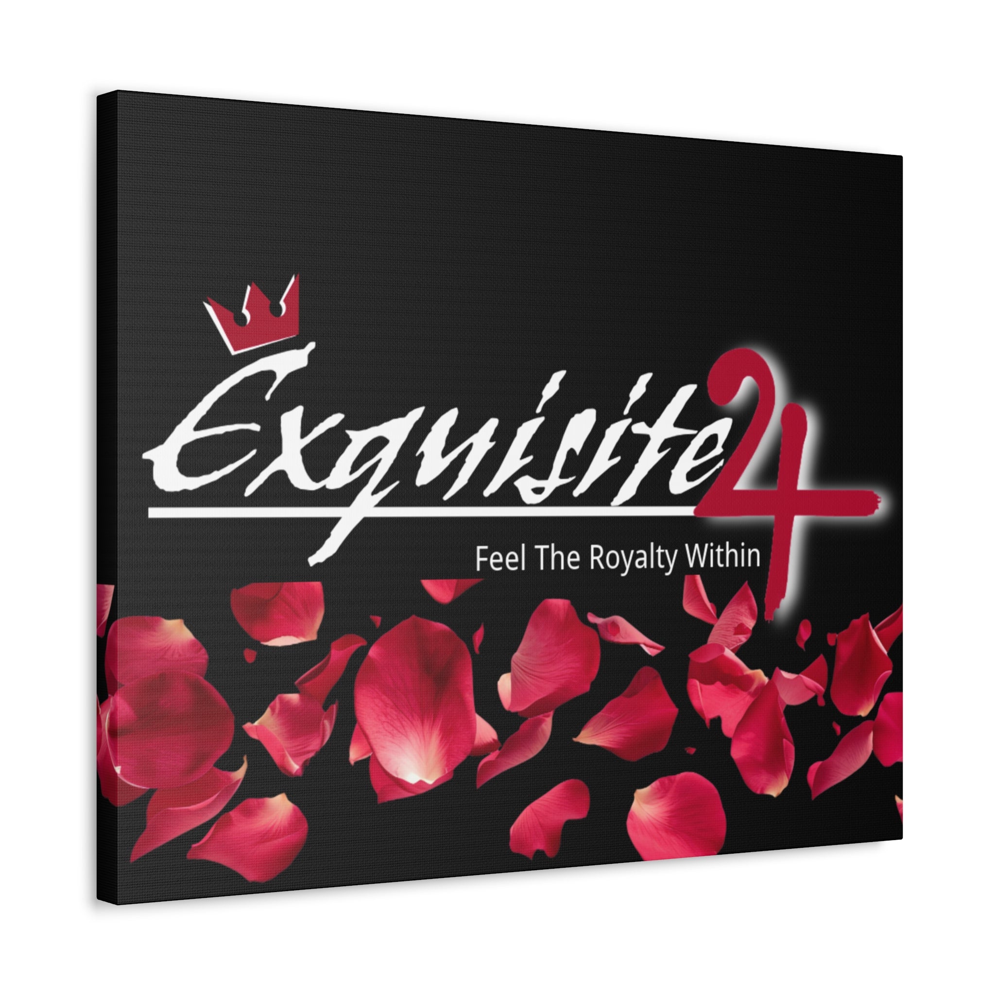 Exquisite 24 Rose Petals Stretched Canvas