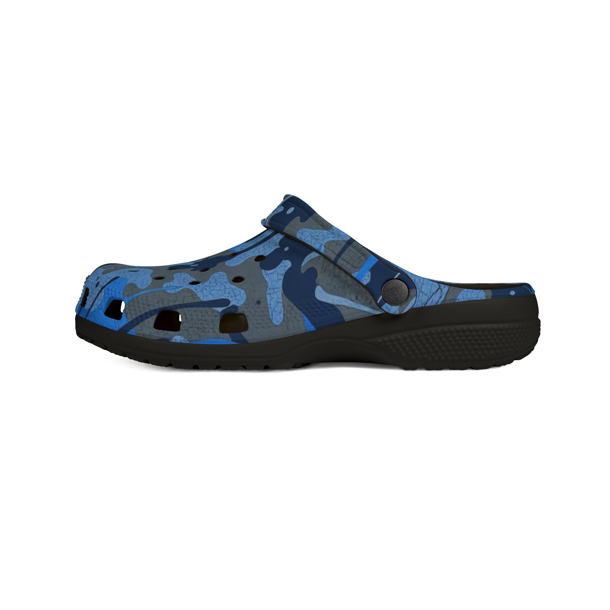 Blue Camo EVA Foam Clogs