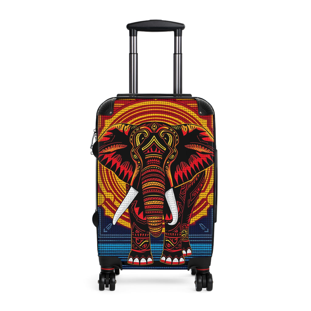 Elephant Mandala Carry-On Suitcase – Colorful Tribal Travel Luggage