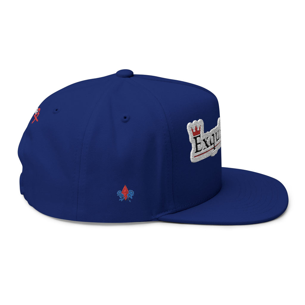 Classic Exquisite 24 Embroidered Flat Bill Cap