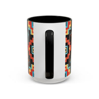 Colorful Geometric Aztec Pattern Coffee Cup
