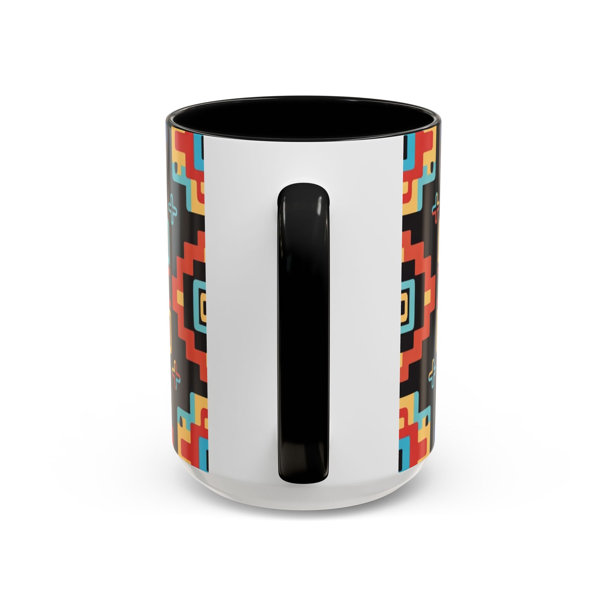 Colorful Geometric Aztec Pattern Coffee Cup