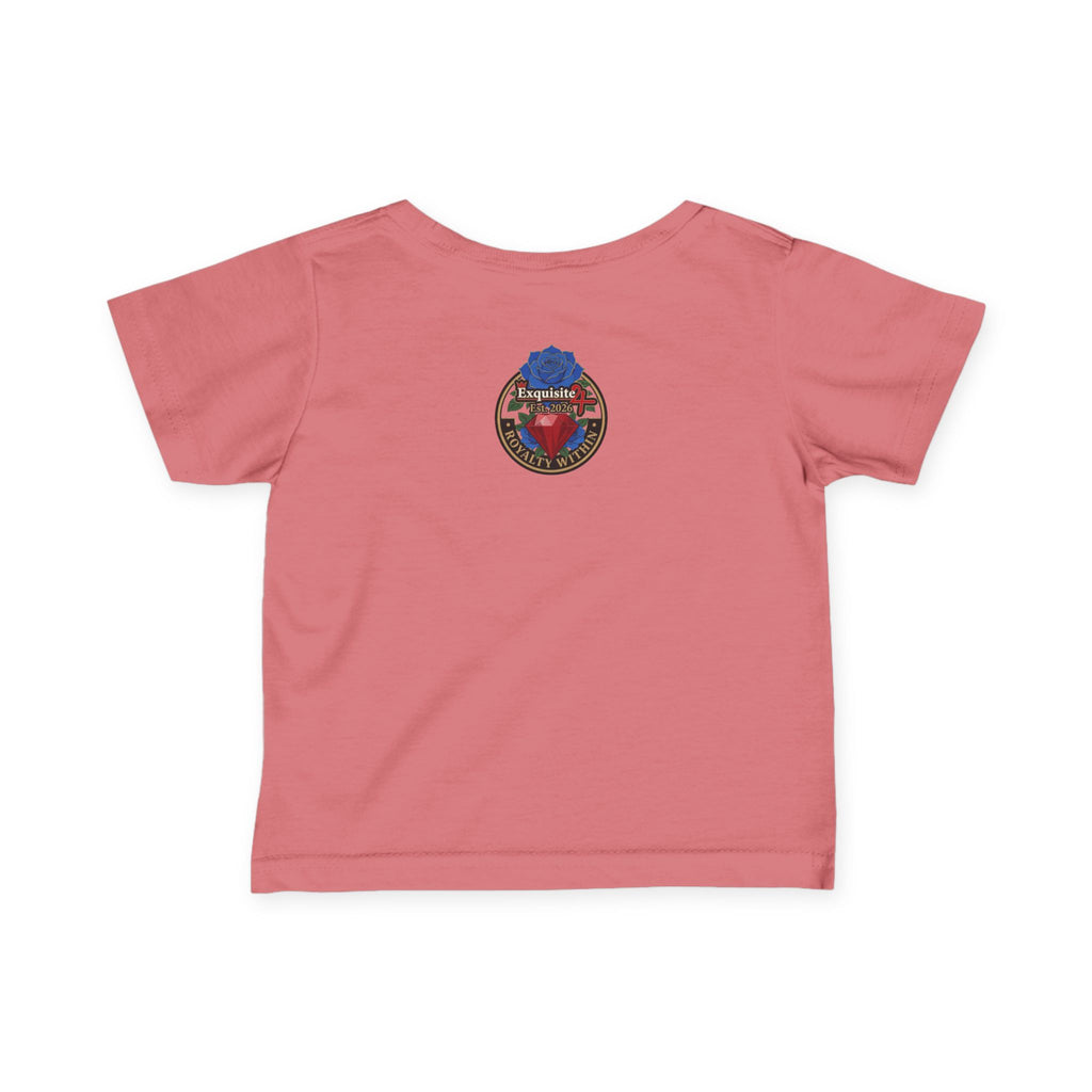 Infant Tee — "Daddy's Prince" Baby T‑Shirt with Crowned Angel Design