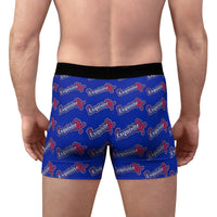 Exquisite 24 Logo Boxer Briefs — Blue Men's Underwear