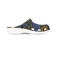 Blue Rose Pattern EVA Foam Clogs