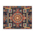 Southwestern Geometric Canvas Art — Tribal Mandala Wall Decor