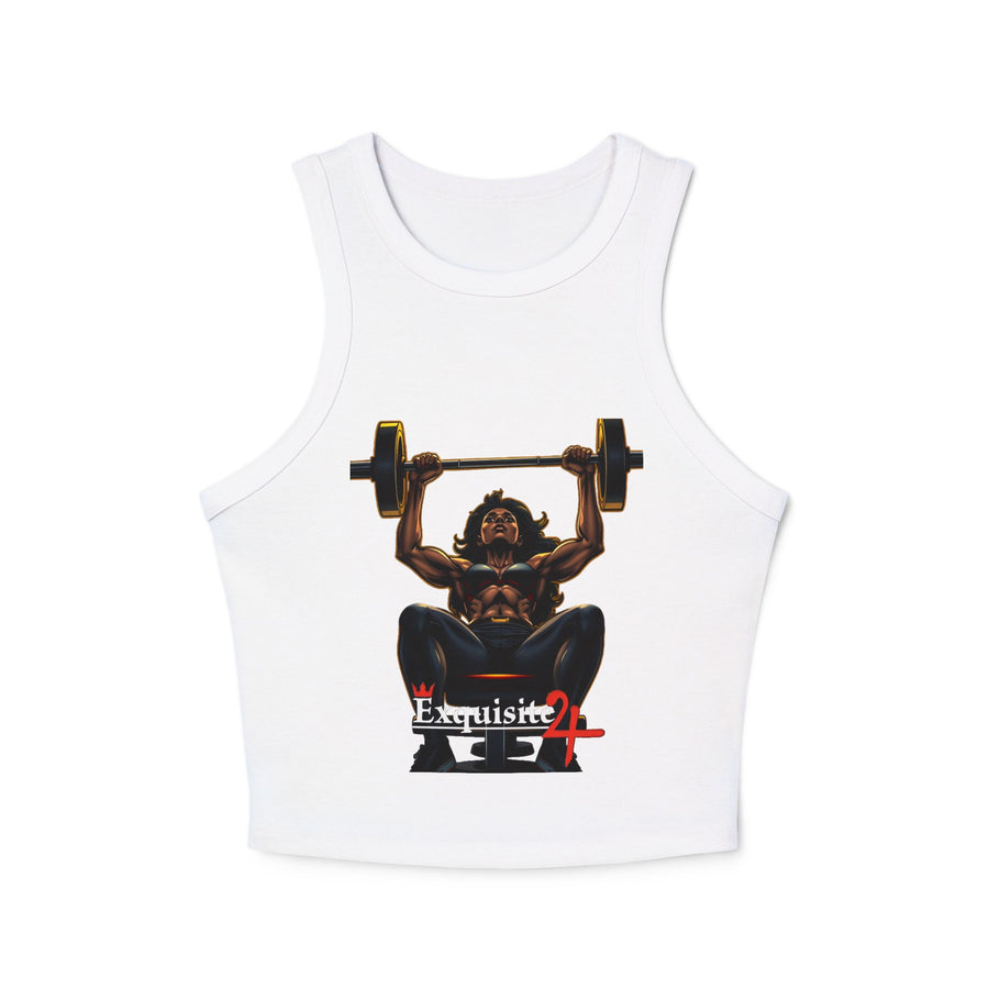 Women’s Weightlifting Graphic Racer Tank Top