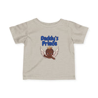 Infant Tee — "Daddy's Prince" Baby T‑Shirt with Crowned Angel Design