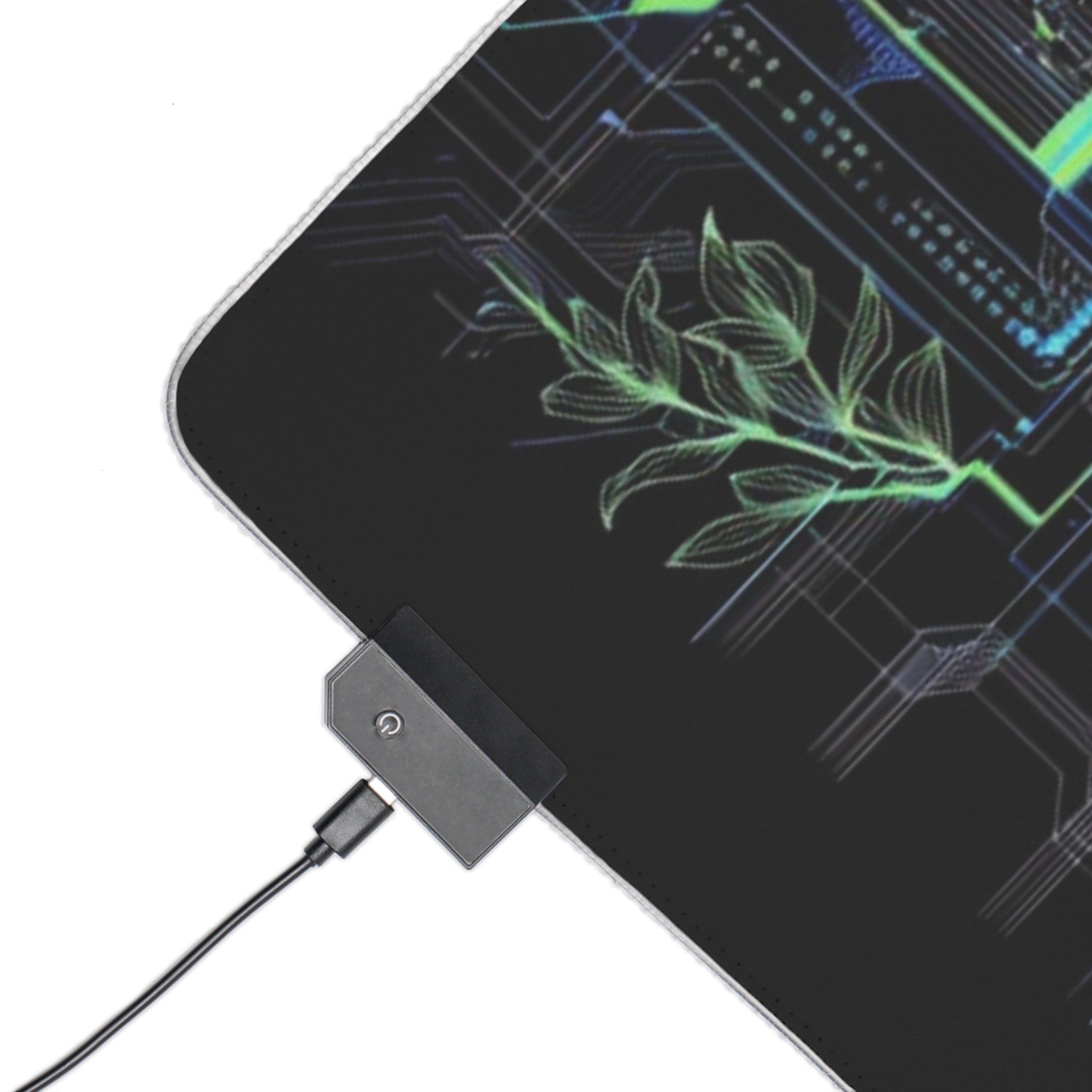 LED Gaming Mouse Pad — Cyber Circuit RGB Desk Mat