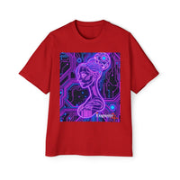 Cyberpunk Goddess Graphic Tee Oversized Men's T-Shirt