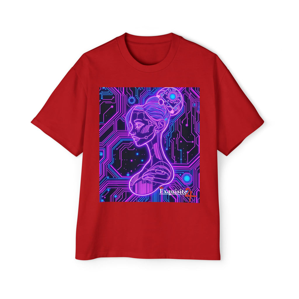 Cyberpunk Goddess Graphic Tee Oversized Men's T-Shirt