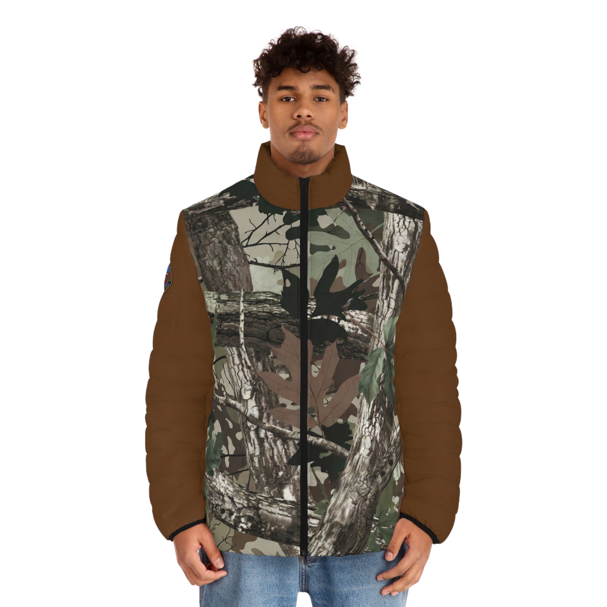 Camo Puffer Jacket — Men's Realtree-Inspired Outdoor Winter Coat