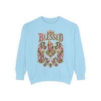 "BLESSED" Floral Angel Women's Sweatshirt