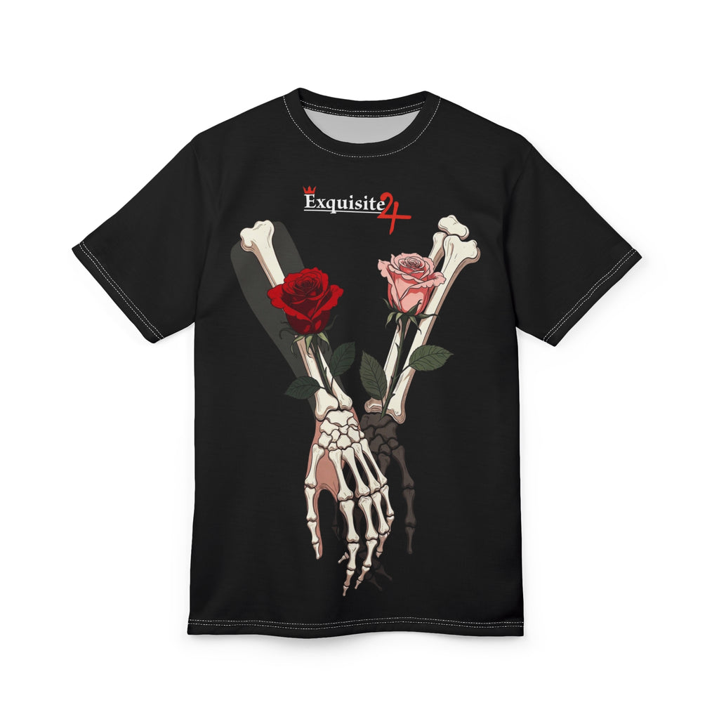 Skeleton Hand Rose T-Shirt — Exquisite 24 Gothic Floral Tee
