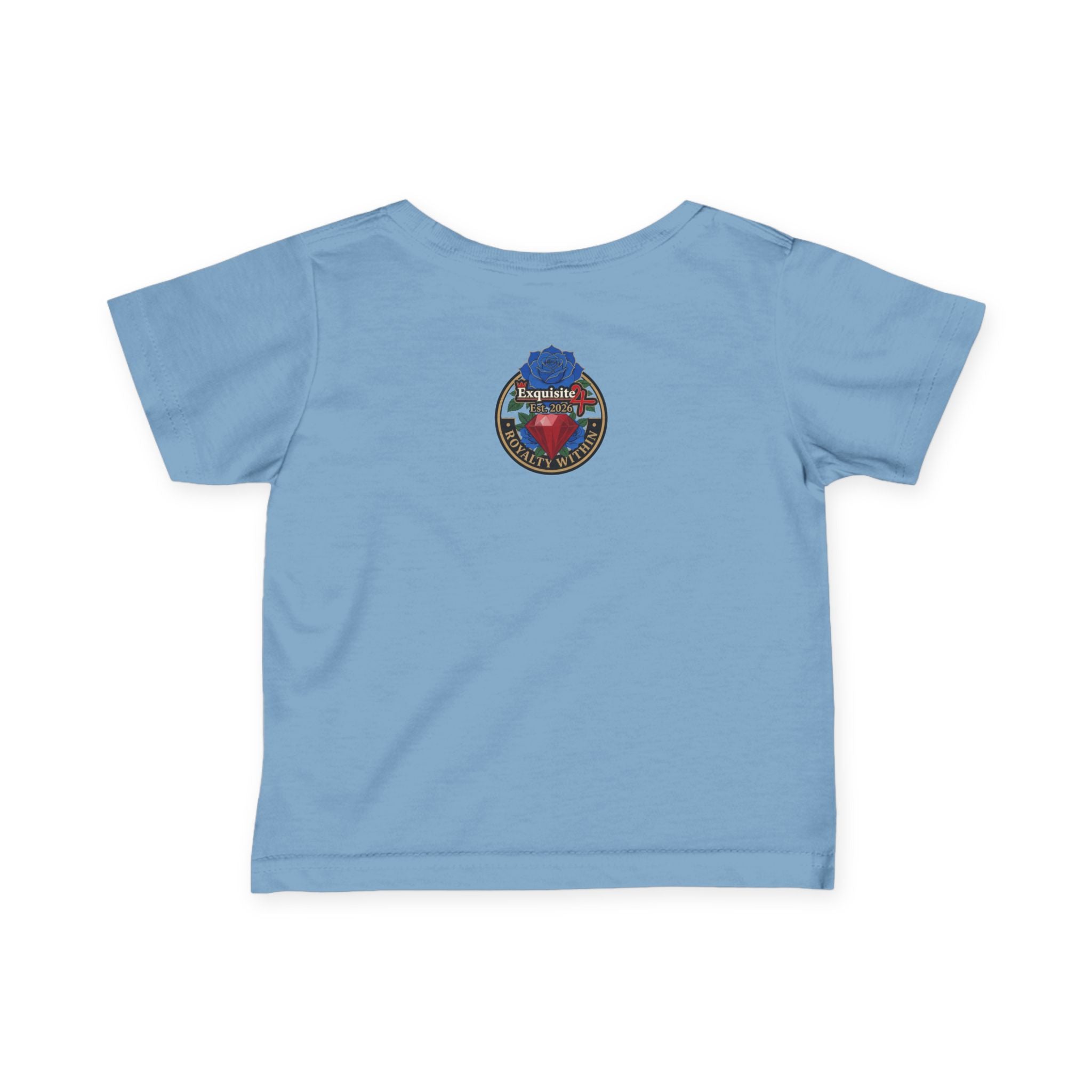 Infant Tee — "Daddy's Prince" Baby T‑Shirt with Crowned Angel Design