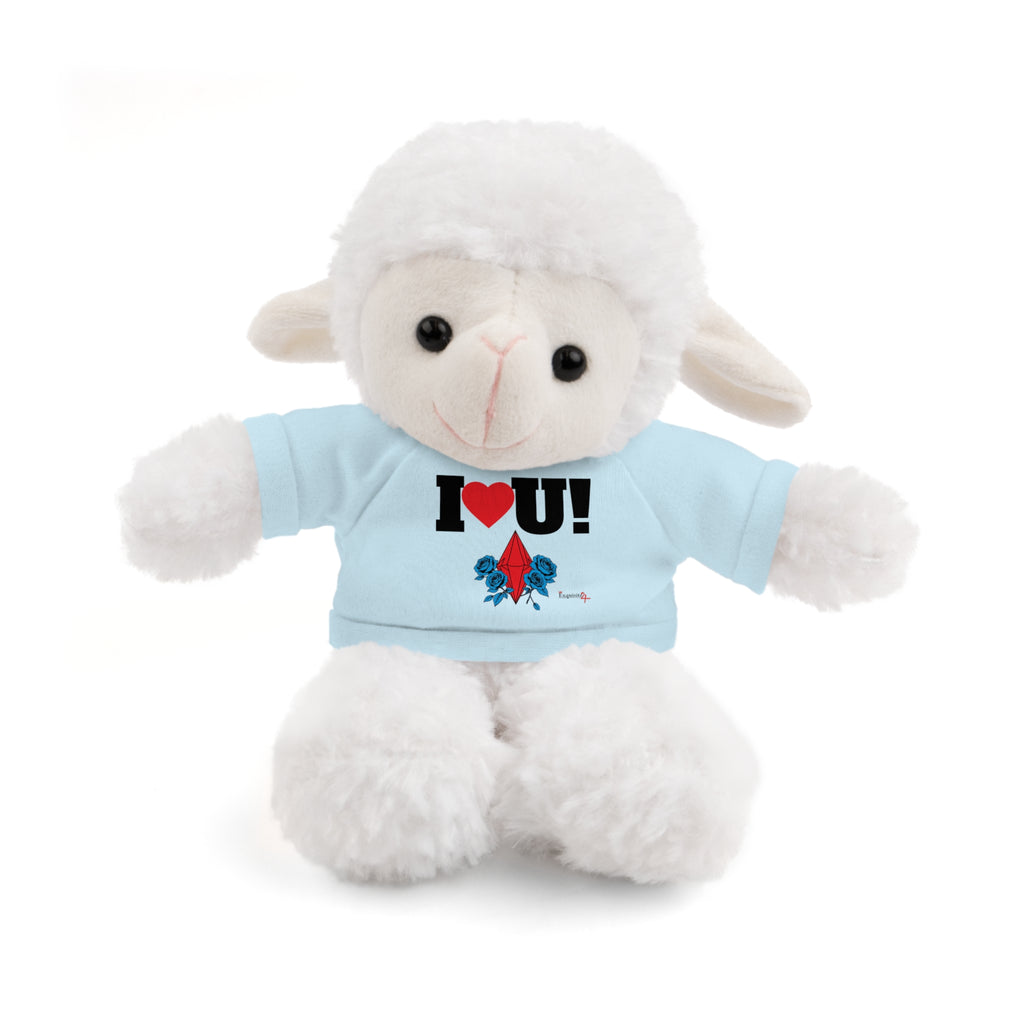 Plush Bear with Branded Tee – Red Diamond and Blue Roses Teddy