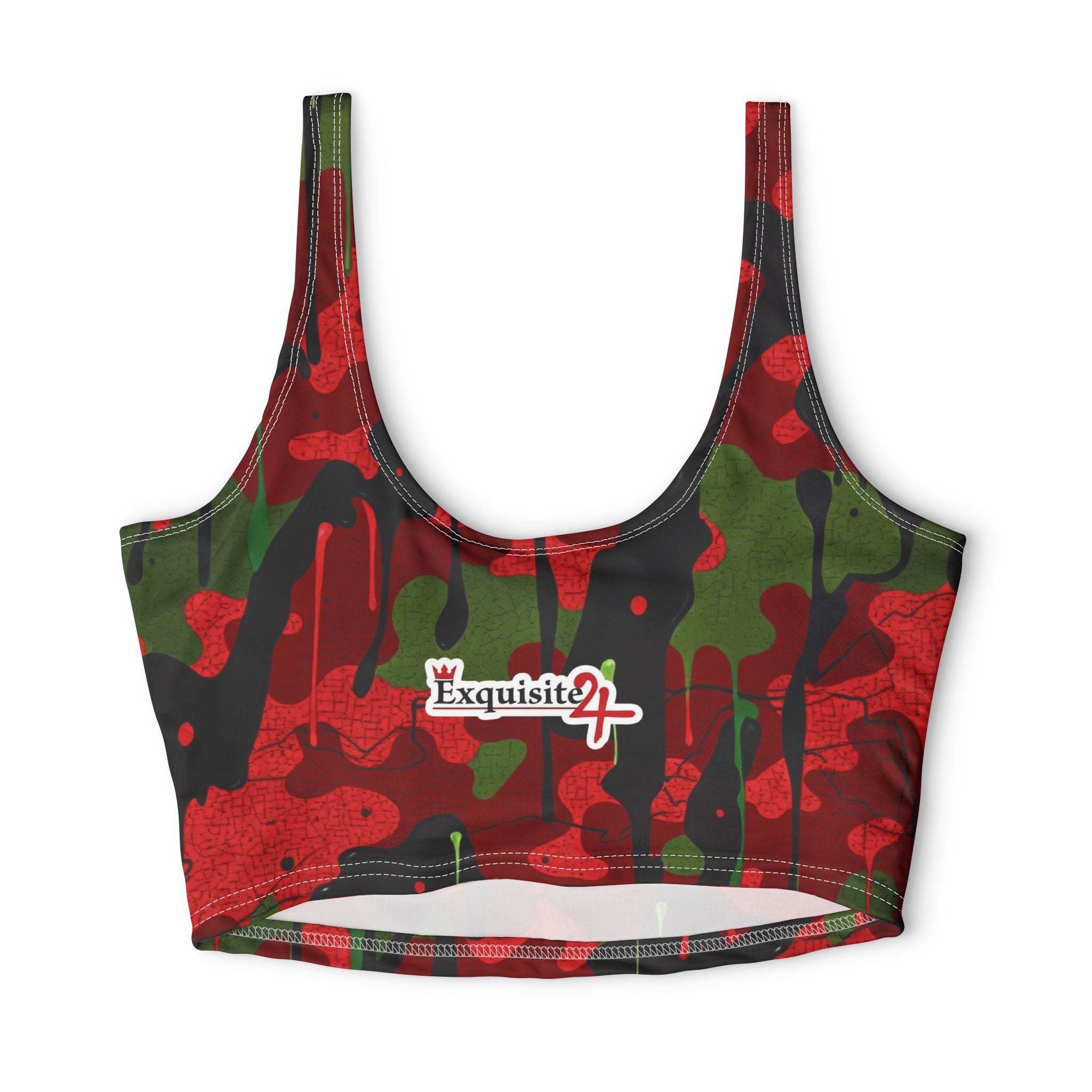 Red Camo 'Exquisite 24' Sports Bra