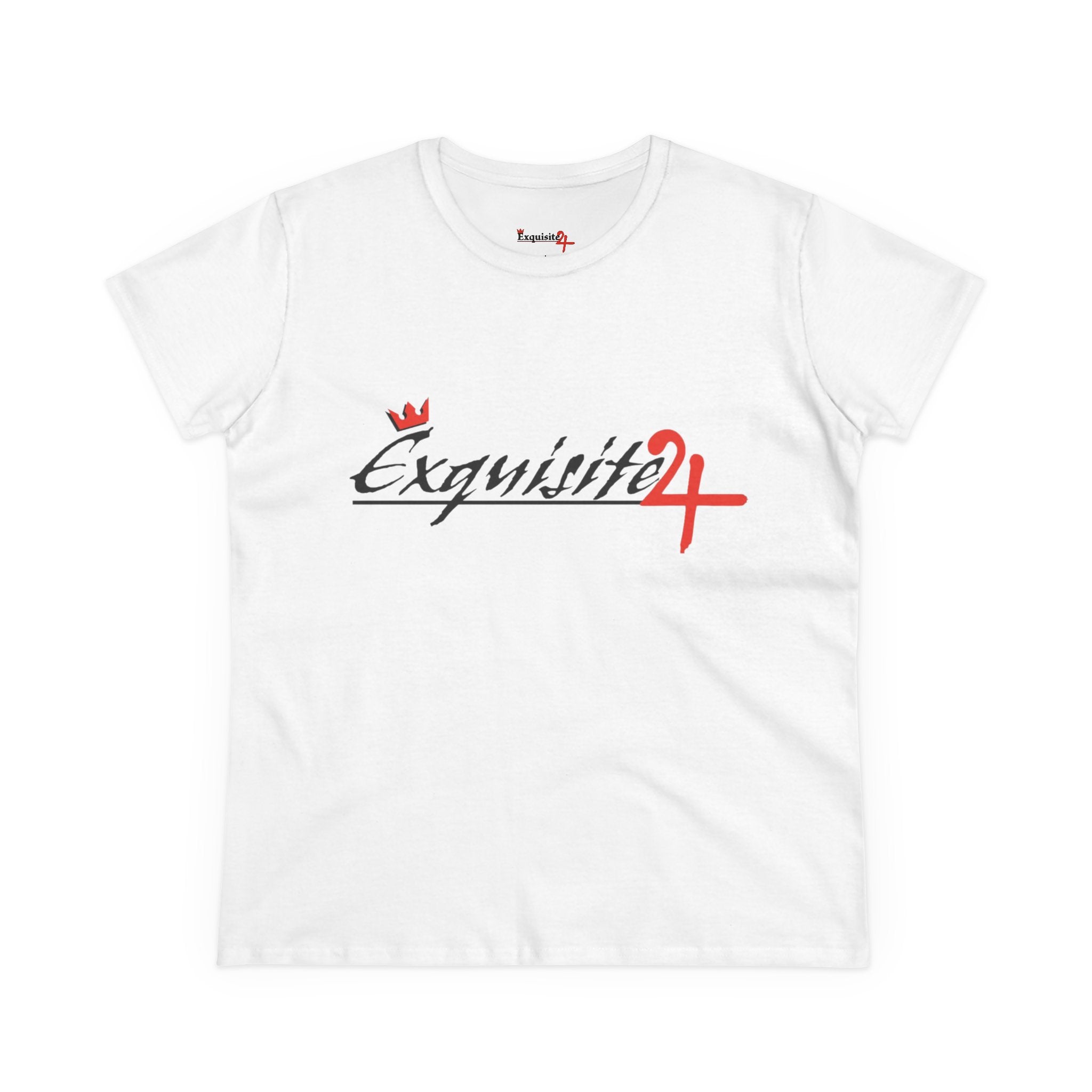 Cursive Exquisite 24 Red Accent Logo Women's Graphic Tee