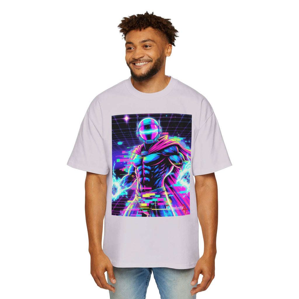 Graphic Tee — Retro Cyberhero Oversized Tee