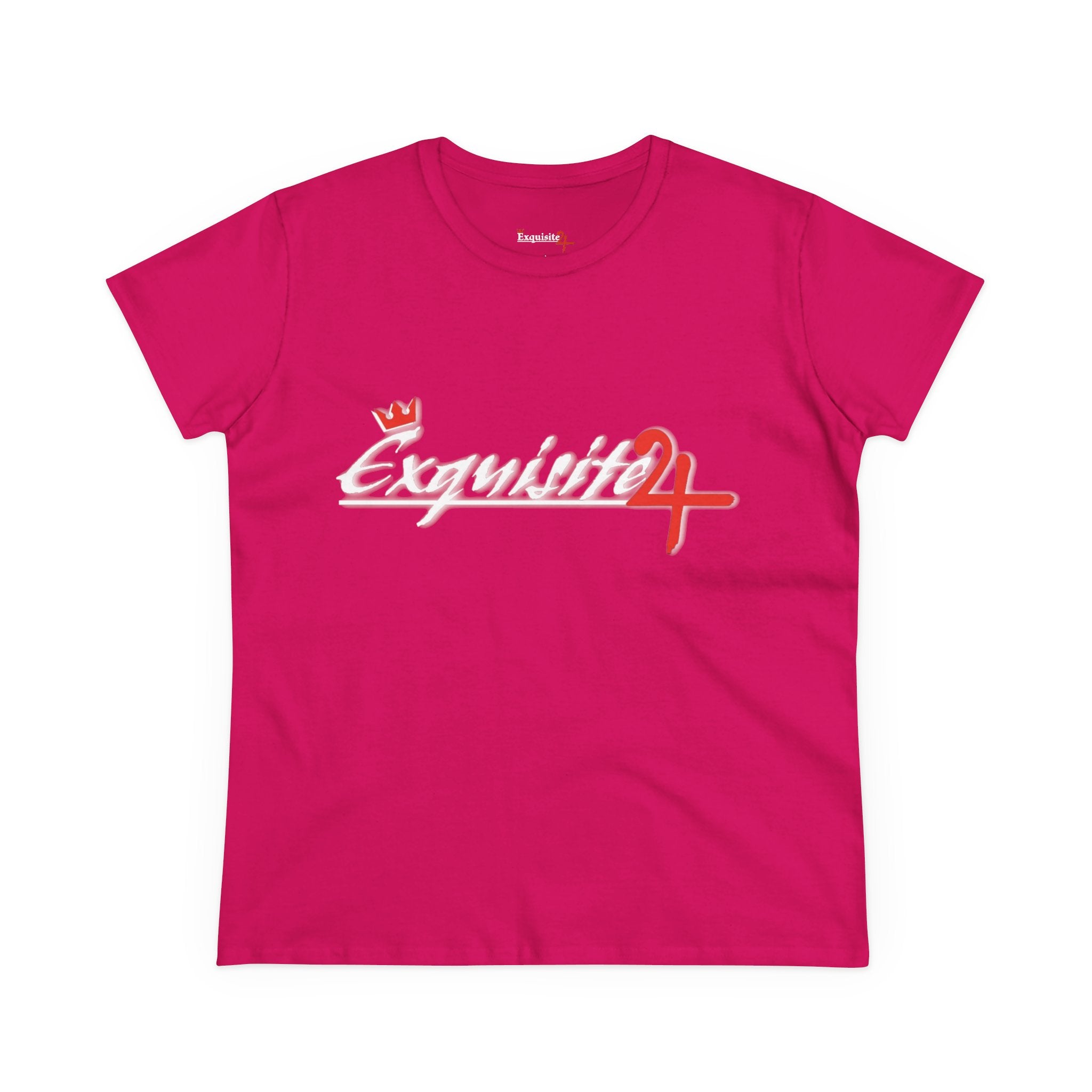 Cursive Exquisite 24 Red Accent Logo Women's Graphic Tee