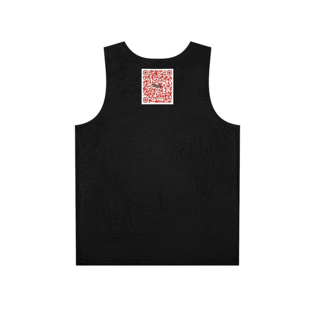 Black Graphic Men’s Tank Top — Femme Fatale Pink Lips Outline
