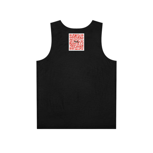 Black Graphic Men’s Tank Top — Femme Fatale Pink Lips Outline