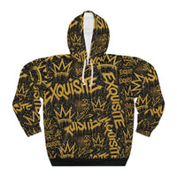 Exquisite Crown Gold Graffiti Hoodie
