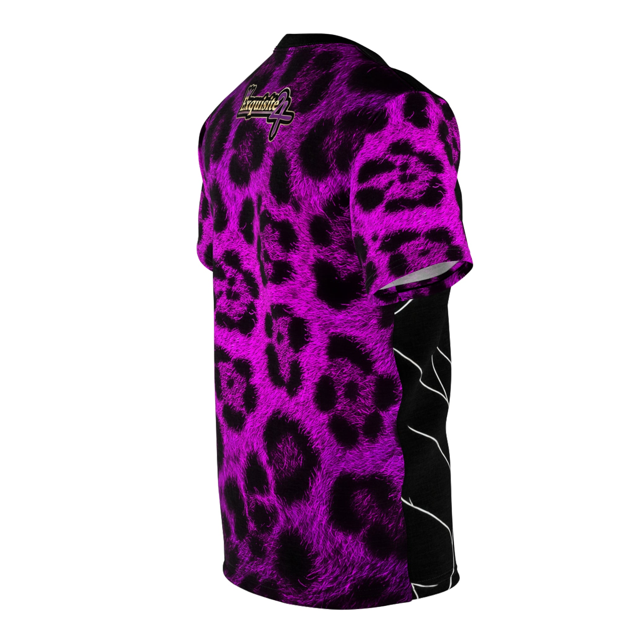 Purple Leopard Gold Grillz Graphic Tee