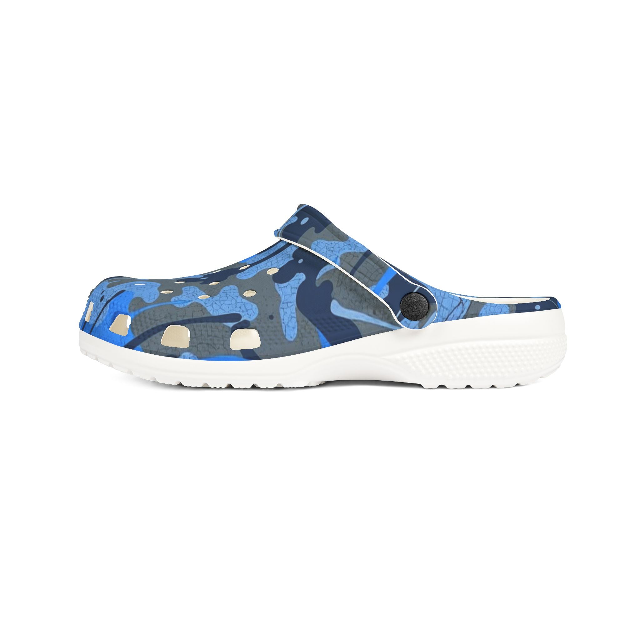 Blue Camo EVA Foam Clogs