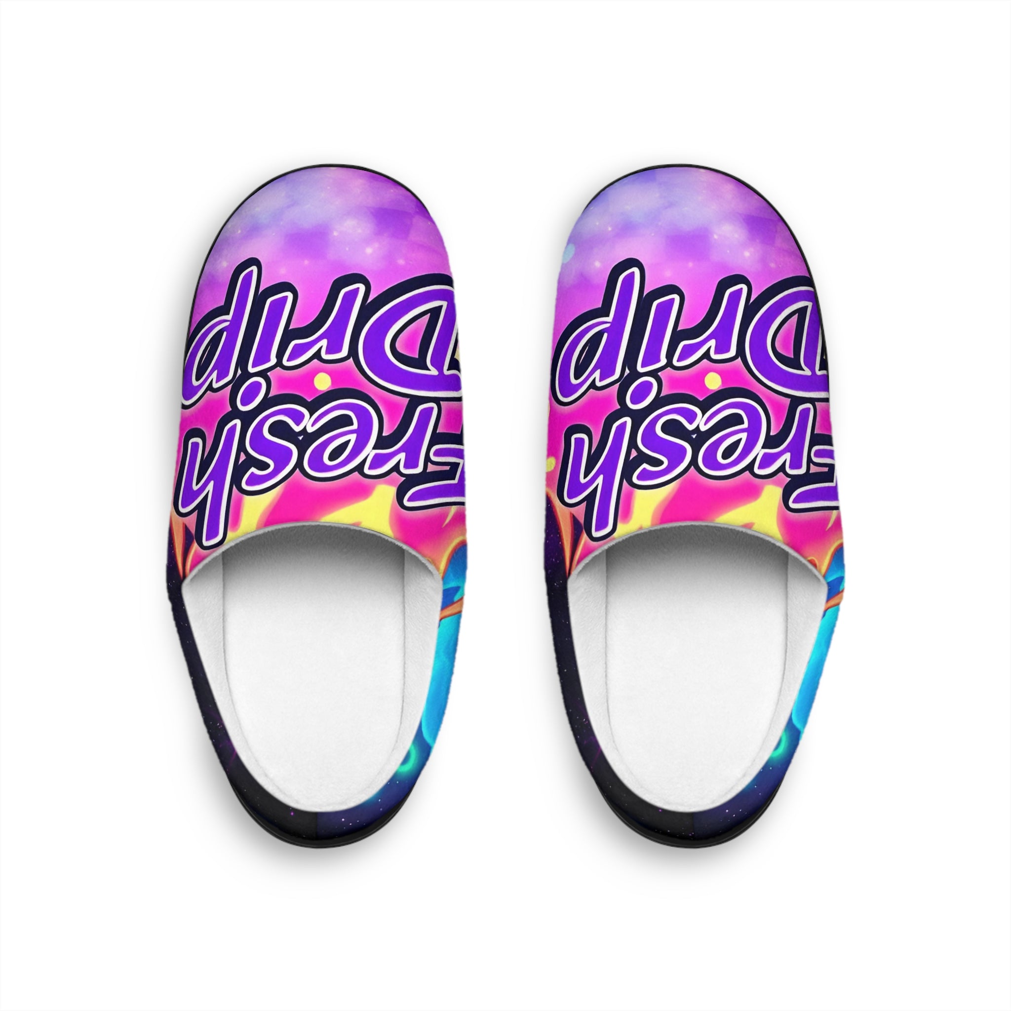 Men's Fresh Dip Colorful Tie-Dye Indoor Slippers — Comfortable Lounge Footwear