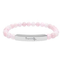 Exquisite 24 Engraved Natural Stone Bead Bar Bracelet