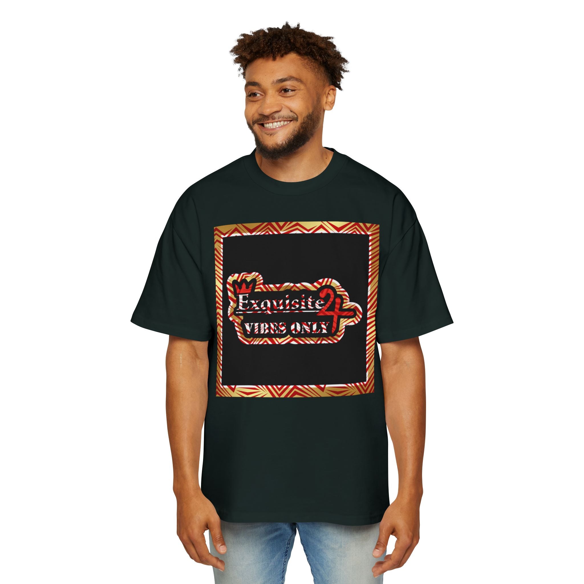 Exquisite 24 Vibes Only Patterned Frame Tee