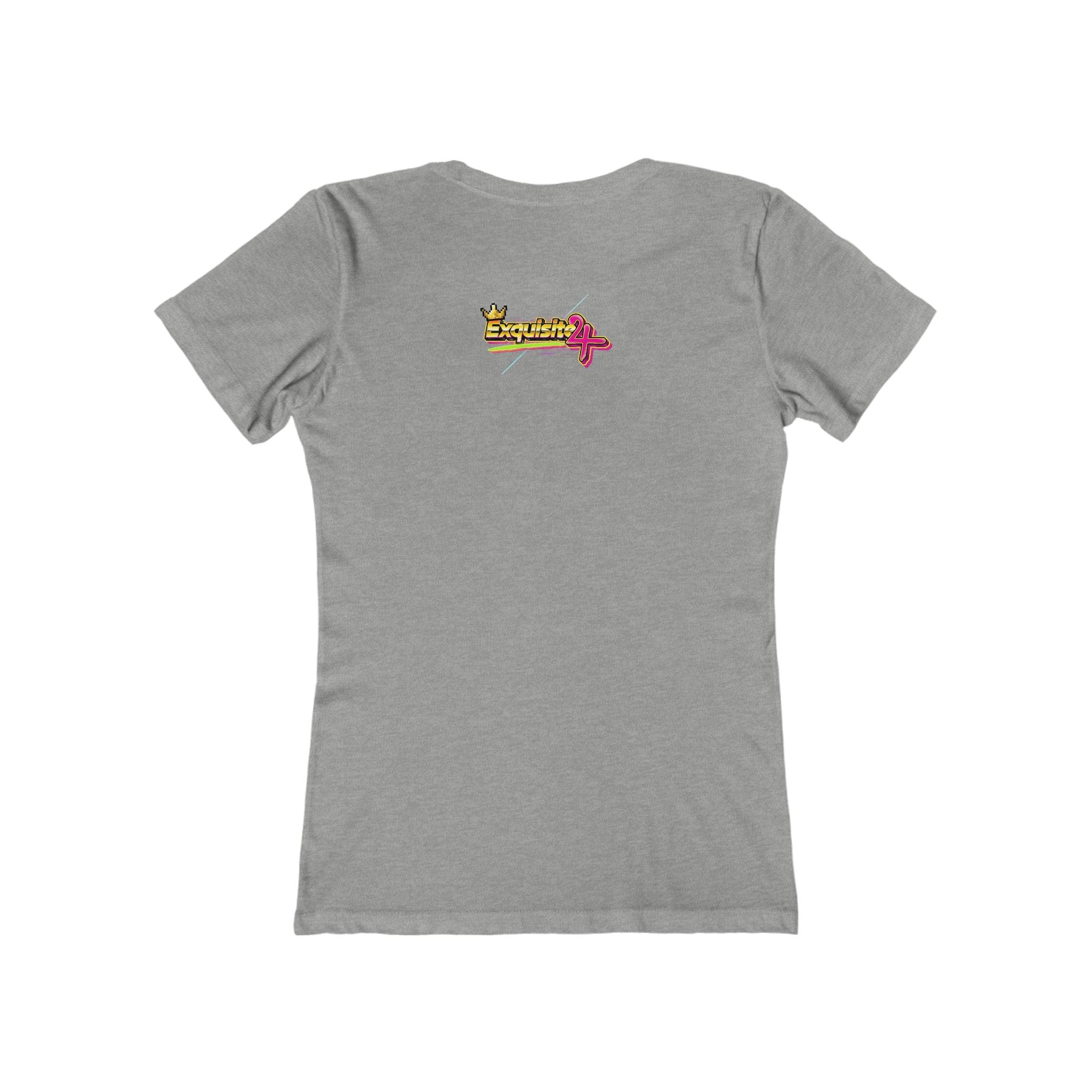 Retro Flamingo Triangle Graphic Tee — Boyfriend Tee for Women