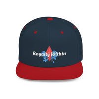 'Royalty Within' Embroidered Flat Bill Snapback Cap