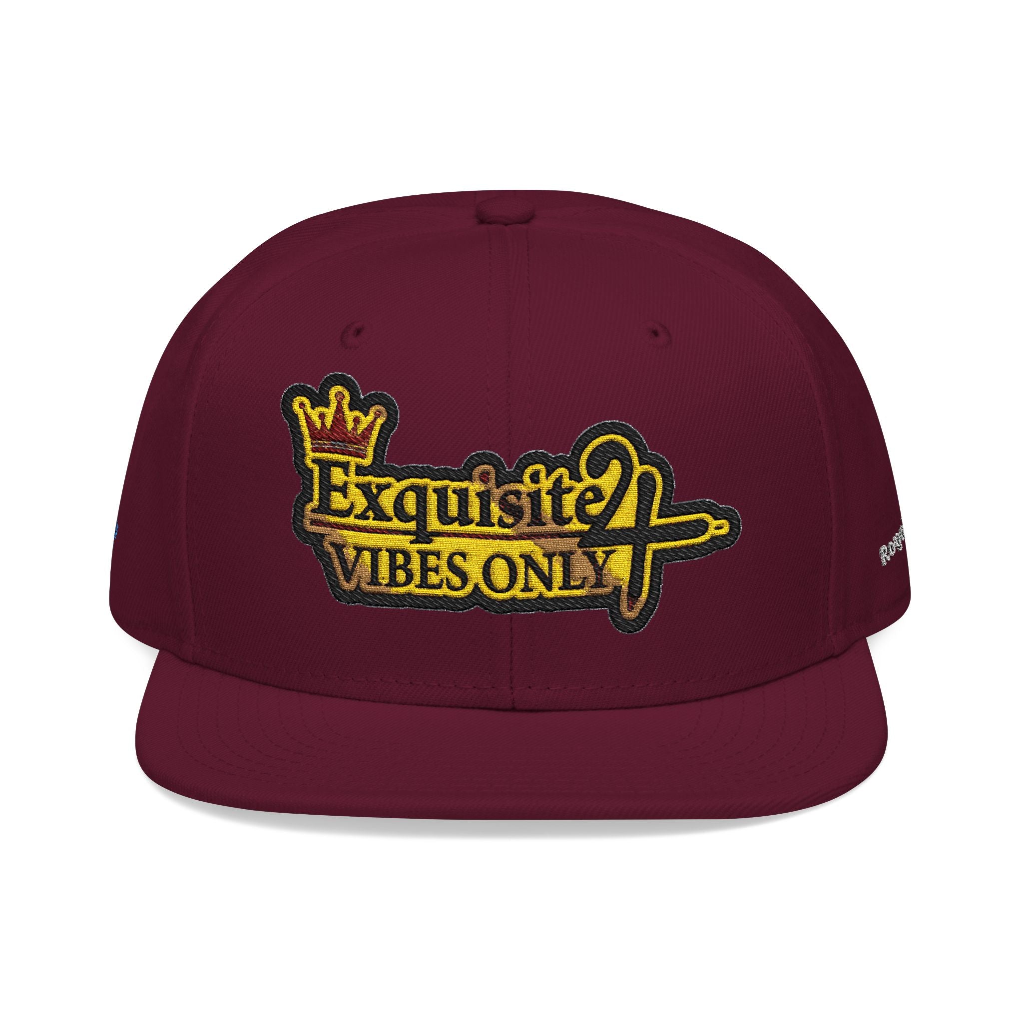 Exquisite 24 VIBES ONLY Embroidered Snapback Hat — Vintage Script Logo Streetwear Cap