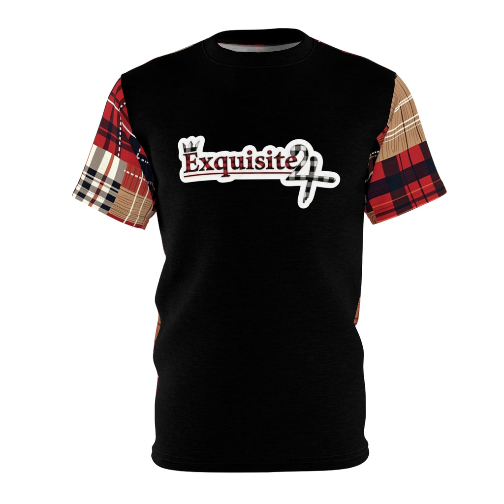 Exquisite 24 Plaid Sleeve Tee