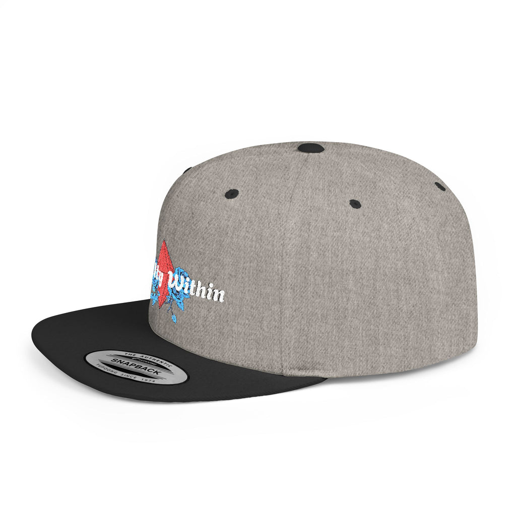 'Royalty Within' Embroidered Flat Bill Snapback Cap