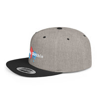 'Royalty Within' Embroidered Flat Bill Snapback Cap