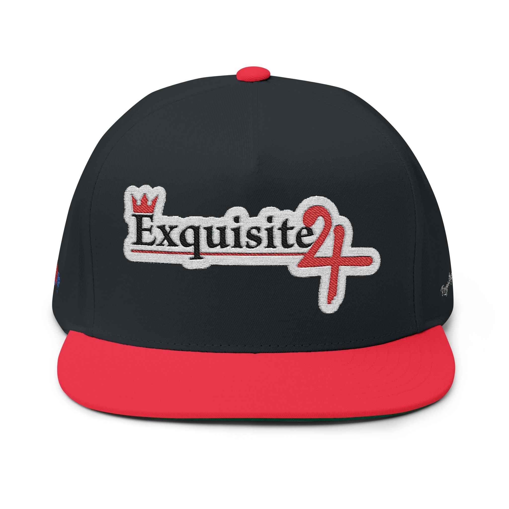 Classic Exquisite 24 Embroidered Flat Bill Cap