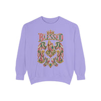 "BLESSED" Floral Angel Women's Sweatshirt